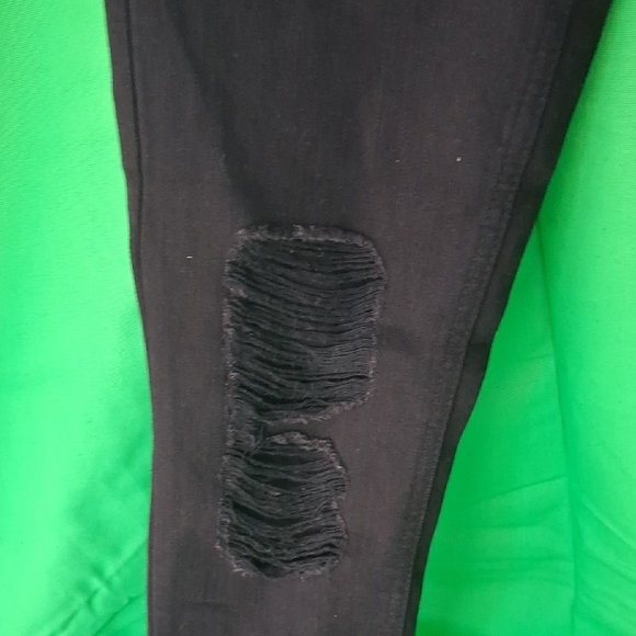 Rewash Black Skinny Distressed Jeans - Picture 4 of 6